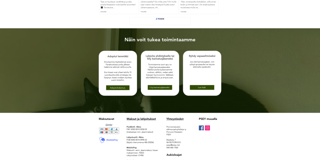 Tavat tukea PSEYn toimintaa